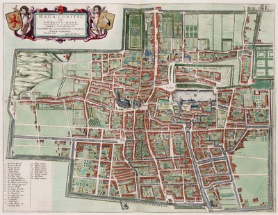 Karte von Den Haag von Joan Blaeu